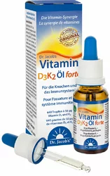 Dr. Jacob's Vitamin D3K2 Öl forte 2000 IE hochdosiert