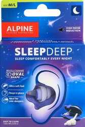 ALPINE SleepDeep Gehörschutzstöpsel mit Euroloch