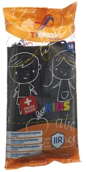 TImask Einweg-Medizinmaske Typ IIR KIDS schwarz