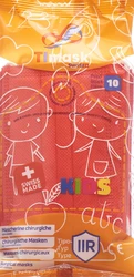TImask Einweg-Medizinmaske Typ IIR KIDS rot