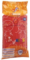 TImask Einweg-Medizinmaske Typ IIR KIDS rot
