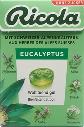 Ricola Kräuterbonbons Eucalyptus ohne Zucker mit Stevia