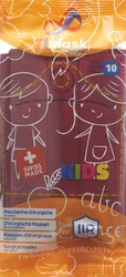 TImask Einweg-Medizinmaske Typ IIR KIDS bordeaux