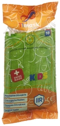 TImask Einweg-Medizinmaske Typ IIR KIDS säuregrün
