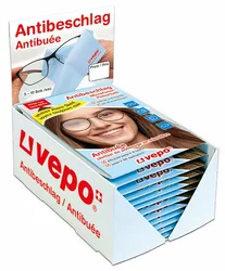 vepo Antibeschlag Microfaser Poliertuch 10 Stunden 160 Anwendungen