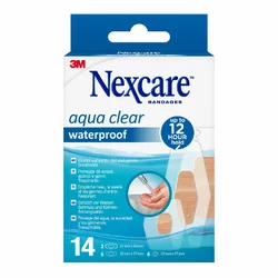 3M Nexcare Aqua Clear waterproof 3 tailles assorties