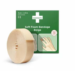 CEDERROTH Soft Foam Bandage 3cmx4.5m beige