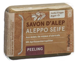BIOnaturis ALEPPO Seife 3 % Lorbeer-Öl Peeling mit Arganöl