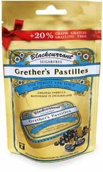 Grethers Blackcurrant Pastillen ohne Zucker + 20g gratis