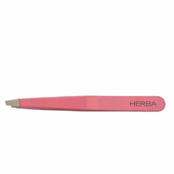 Herba Pinzette schräg Inox rosa glossy