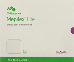 Mepilex Lite Absorptionsverband 15x15cm Silikon