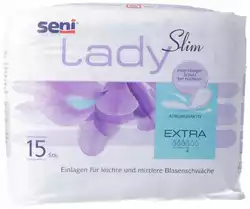 seni Lady Slim Extra Einlage atmungsaktive anatomische 14x29.5cm 4 Tropfen