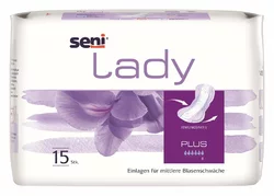 seni Lady Plus Einlage atmungsaktive anatomische 20.5x42cm 6 Tropfen
