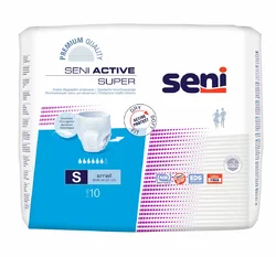 seni Active Super Pants Einweghosen S atmungsaktiv Hüftumfang 55-85cm 6 Tropfen