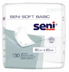 seni Soft Basic Krankenunterlagen 90x60cm undurchlässig