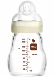 MAM Feel Good Glasflasche 170ml 0+ Monate Unisex