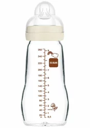 MAM Feel Good Glasflasche 260ml 2+ Monate Unisex