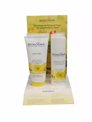 BIOKOSMA Body Care Display BIO-Nachtkerze & BIO-Hafer