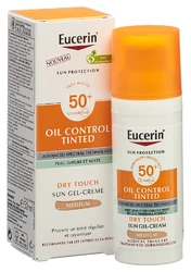 Eucerin SUN Face Oil Control Gel-Creme getönt medium LSF50+