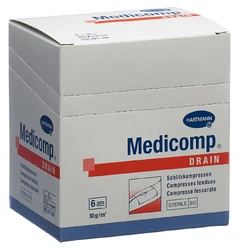 Medicomp drain 5x5cm steril