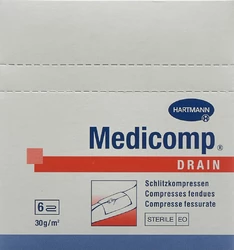 Medicomp drain 5x5cm steril