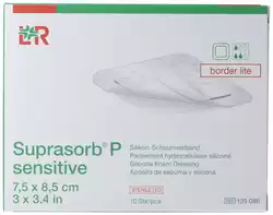 Suprasorb P sensitive border lite 7.5x8.5cm