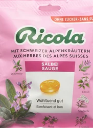 Ricola Salbei Kräuterbonbons ohne Zucker mit Stevia