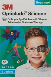 Opticlude Silicone Augenverband 5.7x8cm Maxi Boys