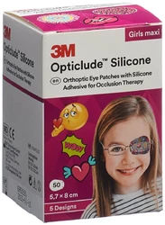 Opticlude Silicone Augenverband 5.7x8cm Maxi Girls