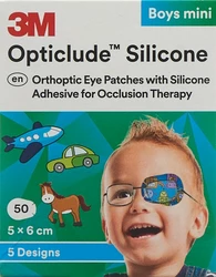Opticlude Silicone Augenverband 5x6cm Mini Boys