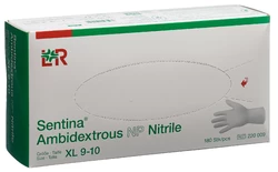 Sentina Ambidextrous Untersuchungshandschuhe XL 9-10 Nitrile puderfrei