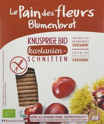 Le Pain des fleurs Knusprige Schnitten Kastanien Bio glutenfrei