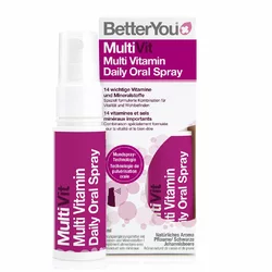 BetterYou MultiVit Daily Oral Spray Multivitamin für Erwachsene mit 14 Vitamine und Mineralstoffe