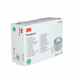 3M Transpore Rollenpflaster 25mmx9.14m transparent