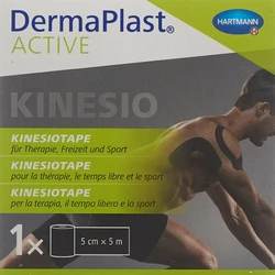 DermaPlast ACTIVE Active Kinesiotape 5cmx5m schwarz