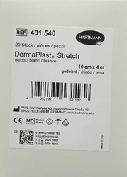 DermaPlast STRETCH elatische Gazebinde 10cmx4m weiss