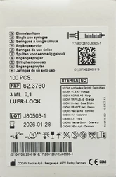Codan Einmalspritze 3 ml Luer Lock