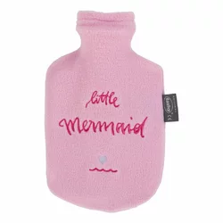 Fashy Kinderwärmflasche 0.8l Flauschbezug Little Mermaid rosa Thermoplastik