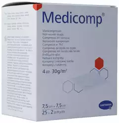 Medicomp Bl 4 fach S30 7.5x7.5cm steril