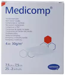 Medicomp Bl 4 fach S30 7.5x7.5cm steril