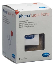 Rhena Lastic Forte 8cmx7m hautfarbig