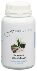 Goodness Chlorella Pulver mit Vitamin B12 Kapsel 600 mg