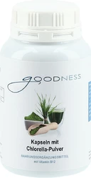 Goodness Chlorella Pulver mit Vitamin B12 caps 600 mg