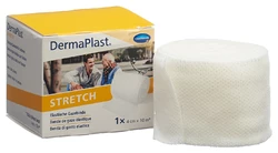 DermaPlast STRETCH Stretch elatische Gazebinde 4cmx10m weiss