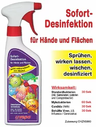 vepo Sofort Desinfektion für Hände und Flächen