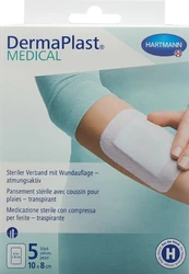 DermaPlast Medical pansement non-tissé 10x8cm