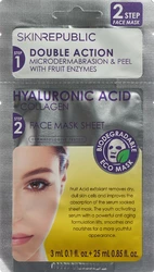 skin republic 2 Step Hyaluronic Acid 3ml + Collagen Face Mask Mask