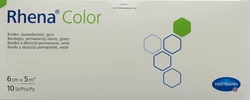 Rhena Color Elastische Binden 6cmx5m grün offen