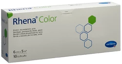 Rhena Color Elastische Binden 6cmx5m grün offen