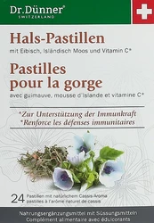 Dr. Dünner pastilles pour la gorge avec la guimauve
